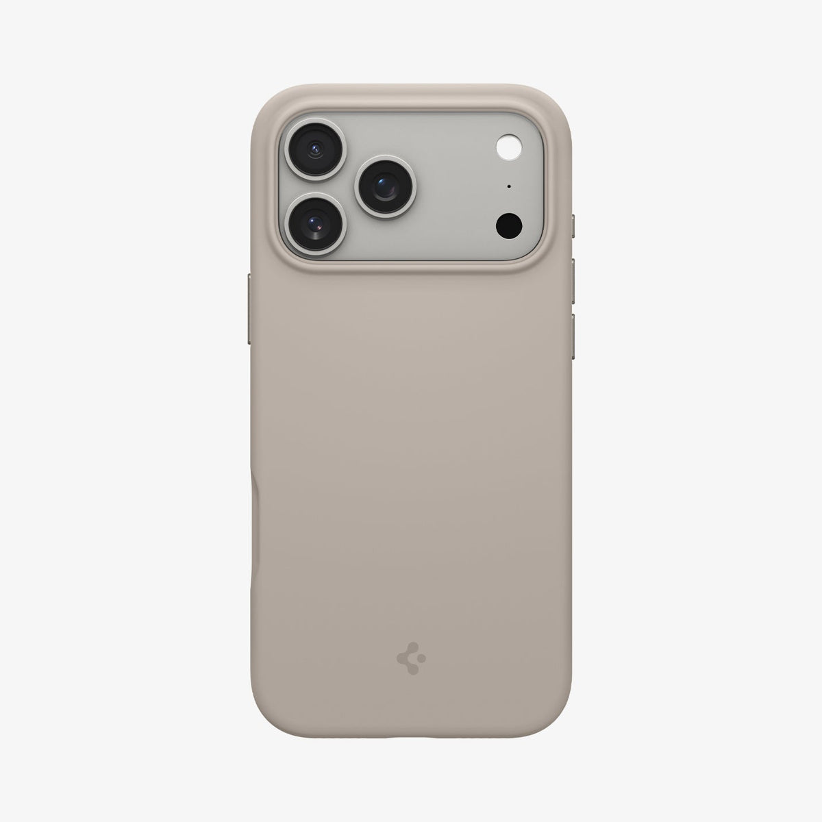 ACS09957 - iPhone 17 Pro Silicone Fit (MagFit) Case in stone showing the back