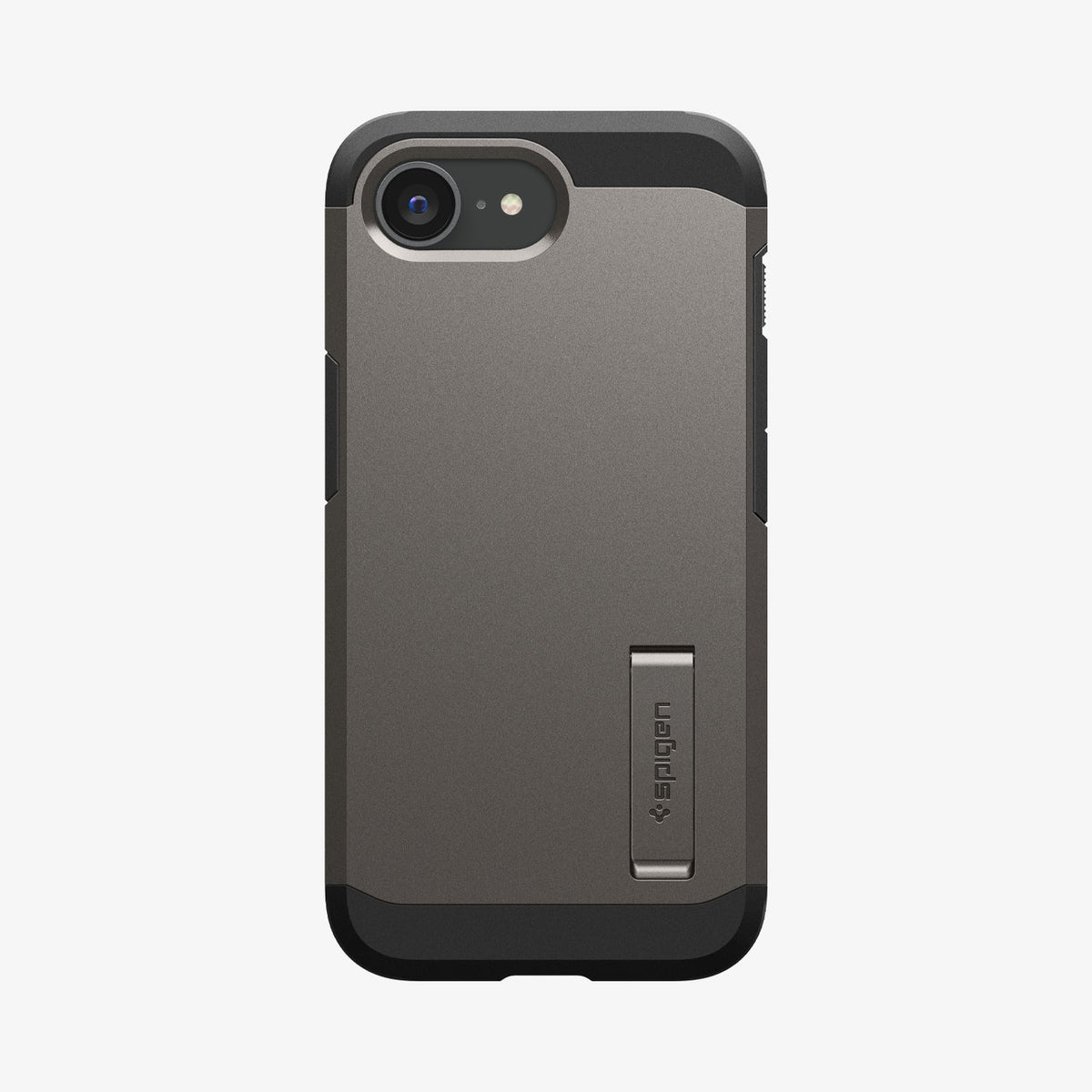 ACS09136 - iPhone 17e Case Tough Armor AI (MagFit) in Gunmetal showing the back