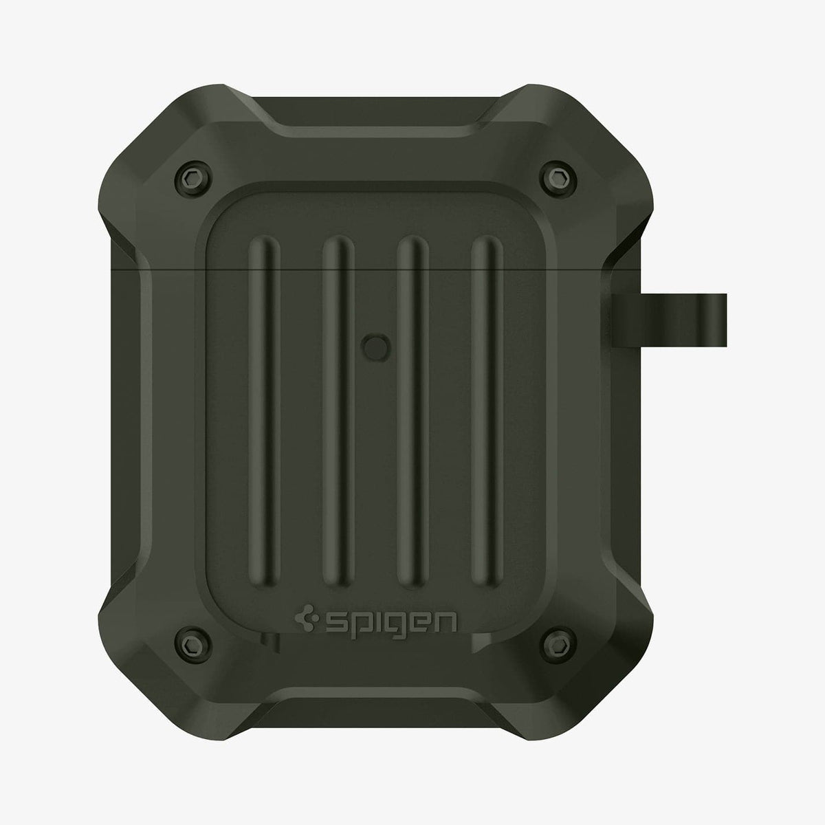 074CS26499 - Apple AirPods 1 / 2 Case Tough Armor in military green showing the front