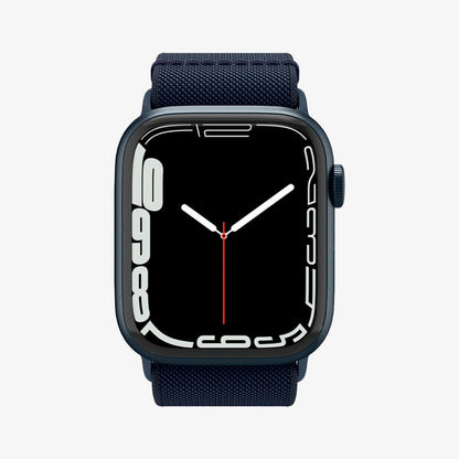 AMP02291 - Apple Watch Series (Apple Watch (41mm)/Apple Watch (38mm)) Watch Band Lite Fit in navy showing the front