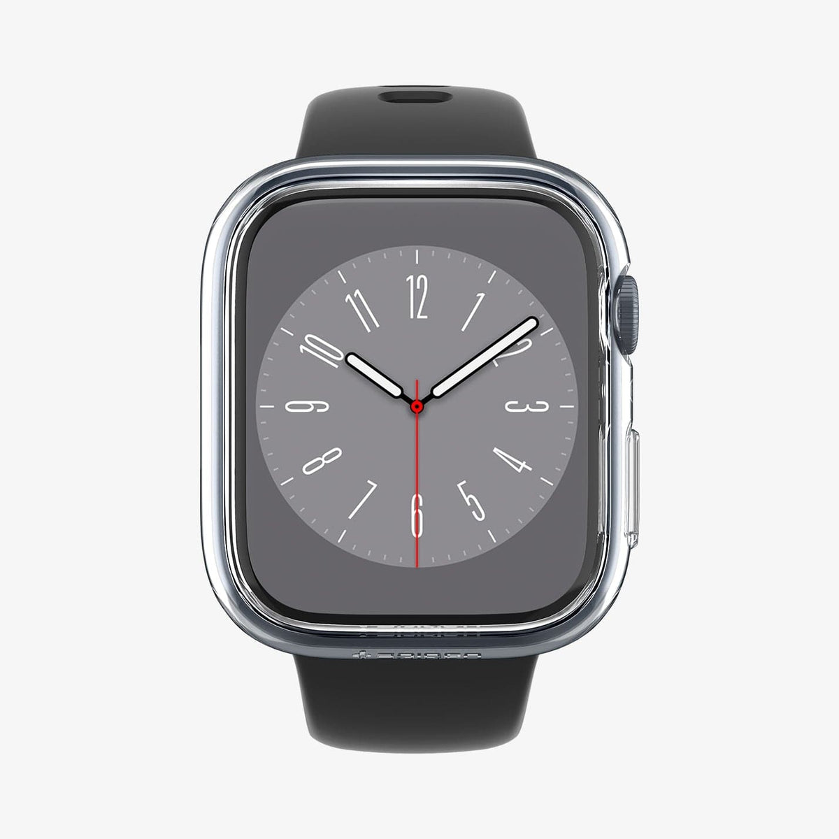 ACS04187 - Apple Watch Series (41mm) Case Thin Fit in crystal clear showing the front view