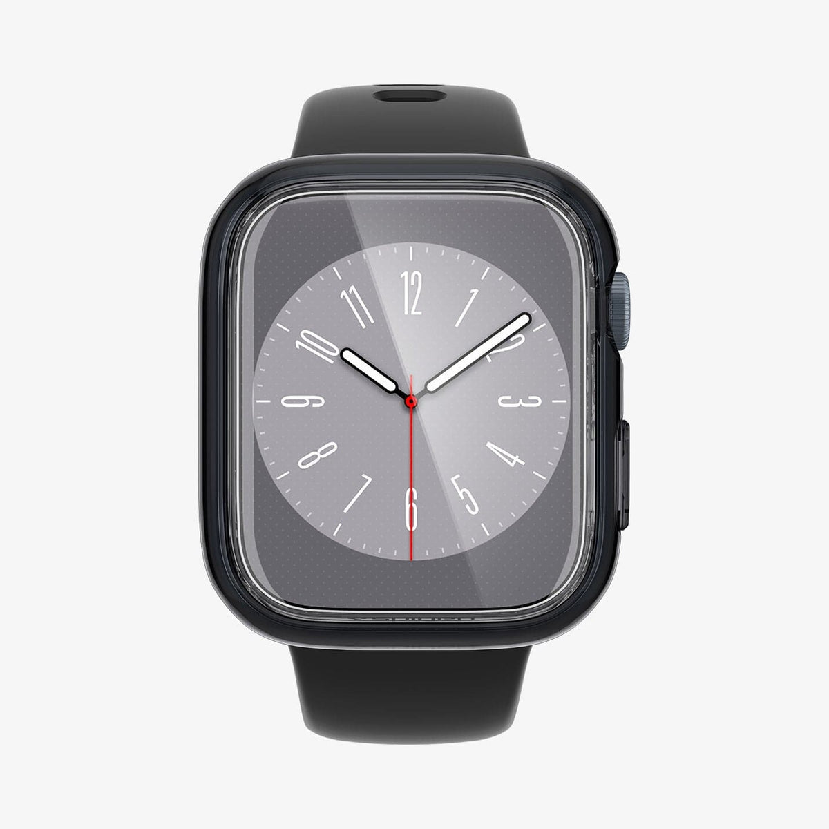 ACS04612 - Apple Watch Series (45mm) Case Ultra Hybrid in space crystal showing the front