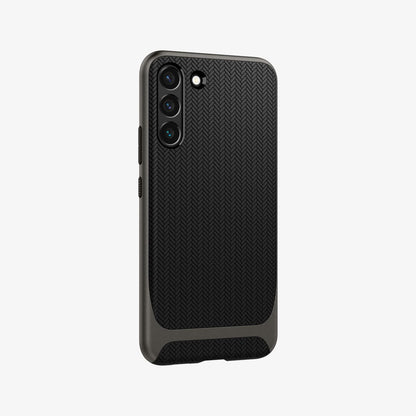 ACS03960 - Galaxy S22 Plus 5G Case Neo Hybrid in gunmetal showing the back and partial side
