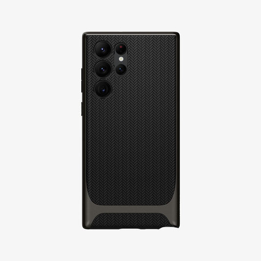 ACS03926 - Galaxy S22 Ultra 5G Case Neo Hybrid in gunmetal showing the back