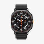 AMP11613 - Galaxy Watch Ultra Series - WBF1 showing the Galaxy Watch Ultra with the WBF1 nylon band in Black, front view on white background.