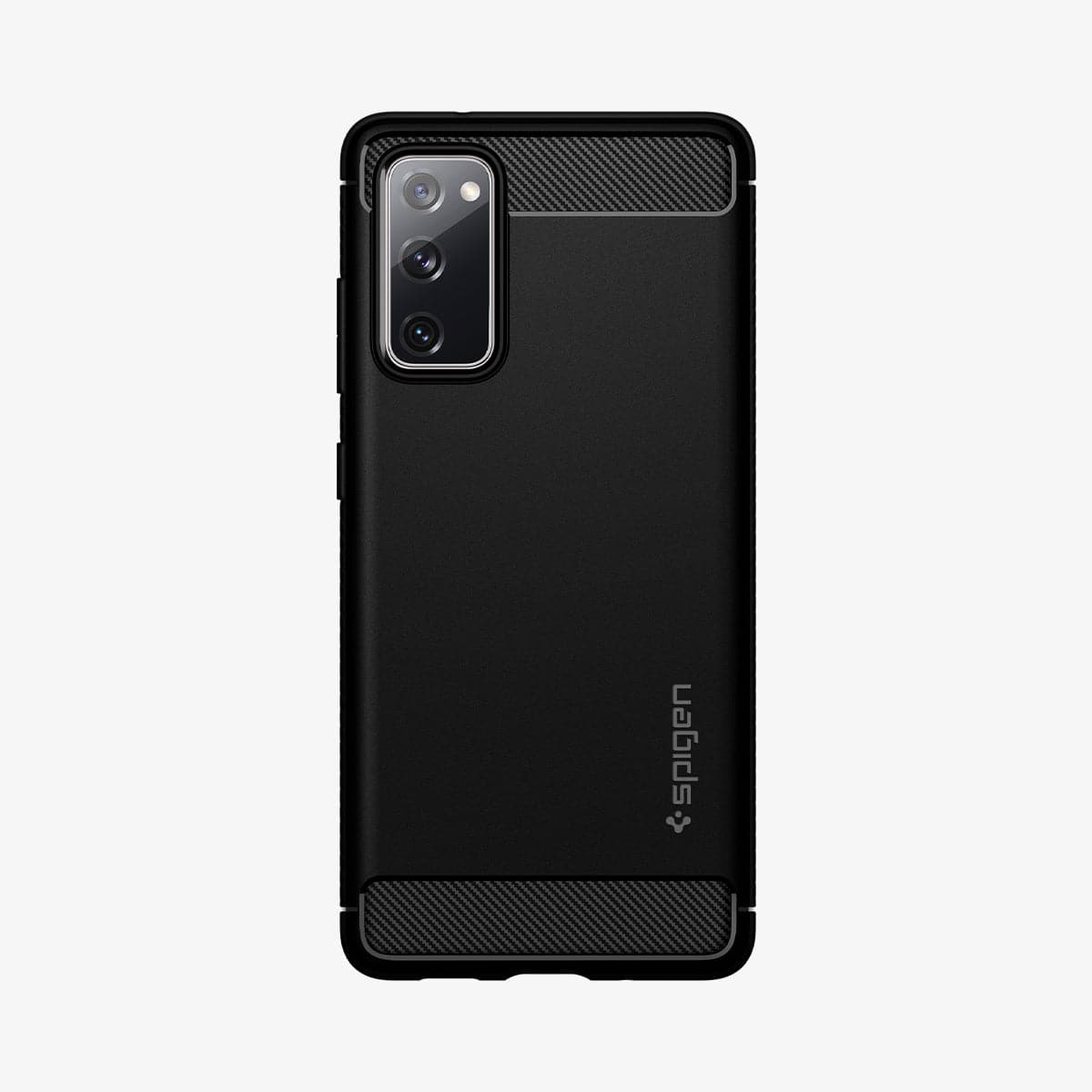 ACS01847 - Galaxy S20 FE Rugged Armor Case in black showing the back