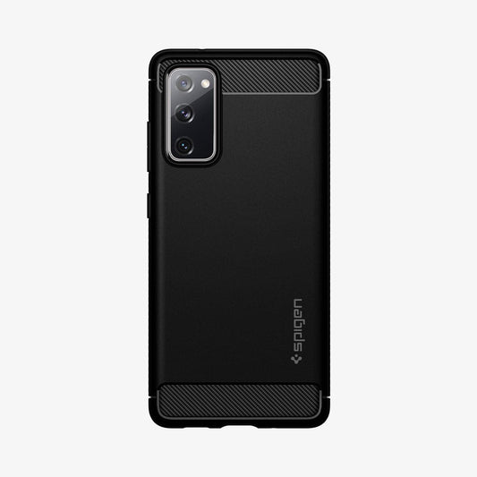 ACS01847 - Galaxy S20 FE Rugged Armor Case in black showing the back