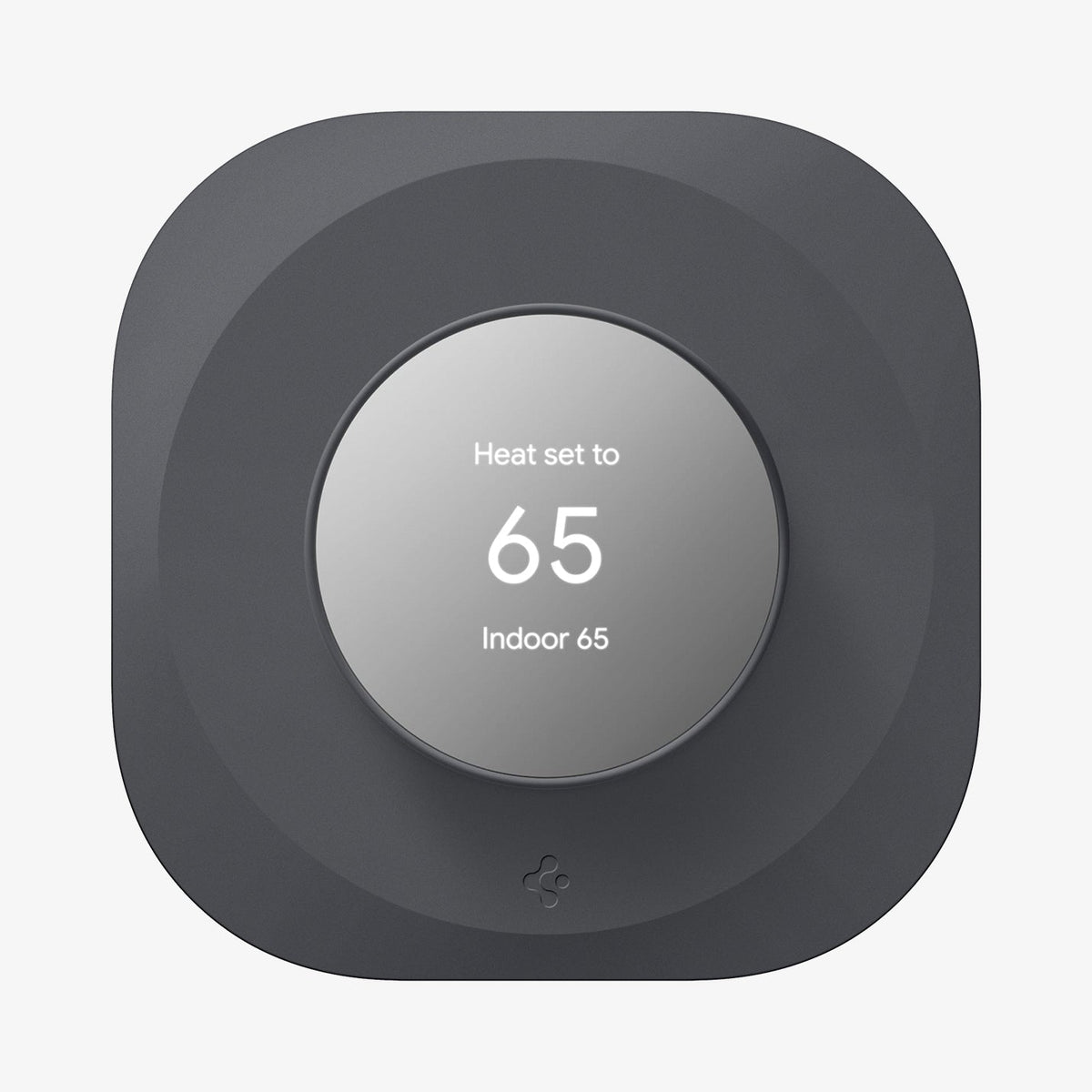 AHP02762 - Google Nest Thermostat Wall Plate in charcoal showing the front