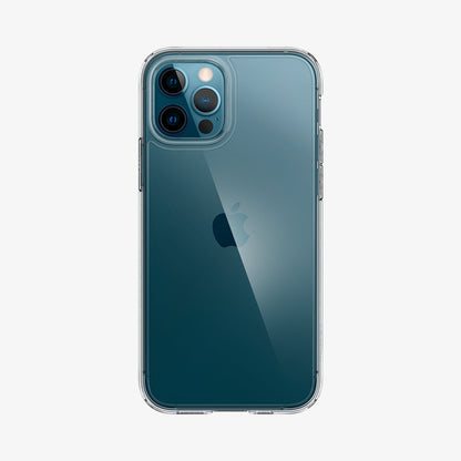 ACS01702 - iPhone 12 Pro / 12 Case Ultra Hybrid in crystal clear showing the back