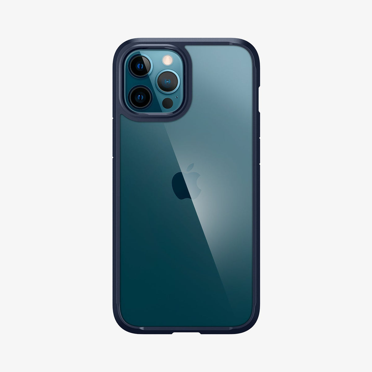 ACS02248 - iPhone 12 Pro Max Case Ultra Hybrid in navy blue showing the back
