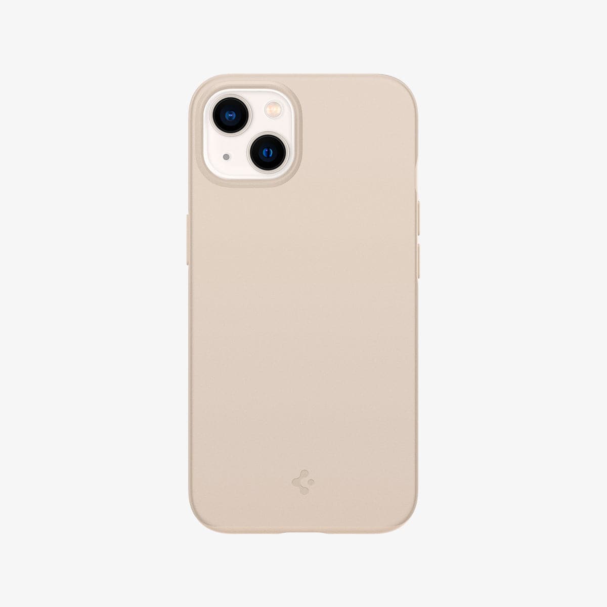 ACS03513 - iPhone 13 Case Thin Fit in sand beige showing the back