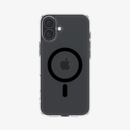 ACS08076 - iPhone 16 Plus Case Ultra Hybrid (MagFit) in Black showing the back