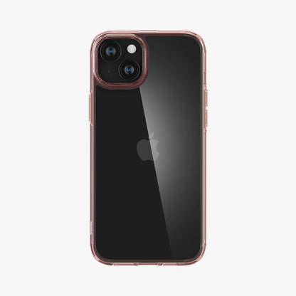 ACS06795 - iPhone 15 Case Ultra Hybrid in rose crystal showing the back