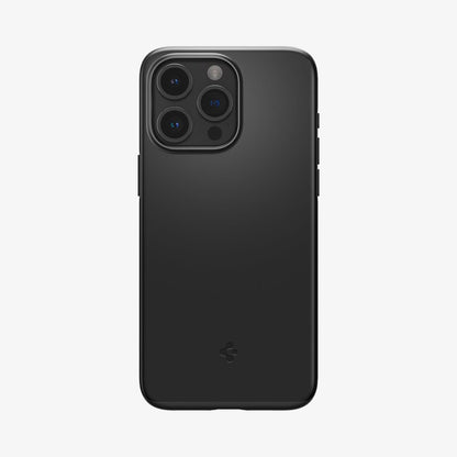ACS06686 - iPhone 15 Pro Case Thin Fit in black showing the back