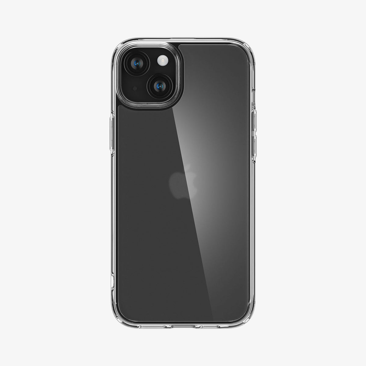 ACS06655 - iPhone 15 Plus Case Ultra Hybrid in frost clear showing the back