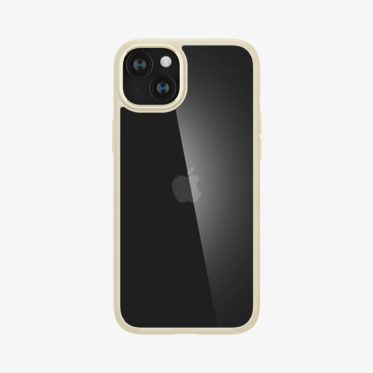 ACS06658 - iPhone 15 Plus Case Ultra Hybrid in mute beige showing the back
