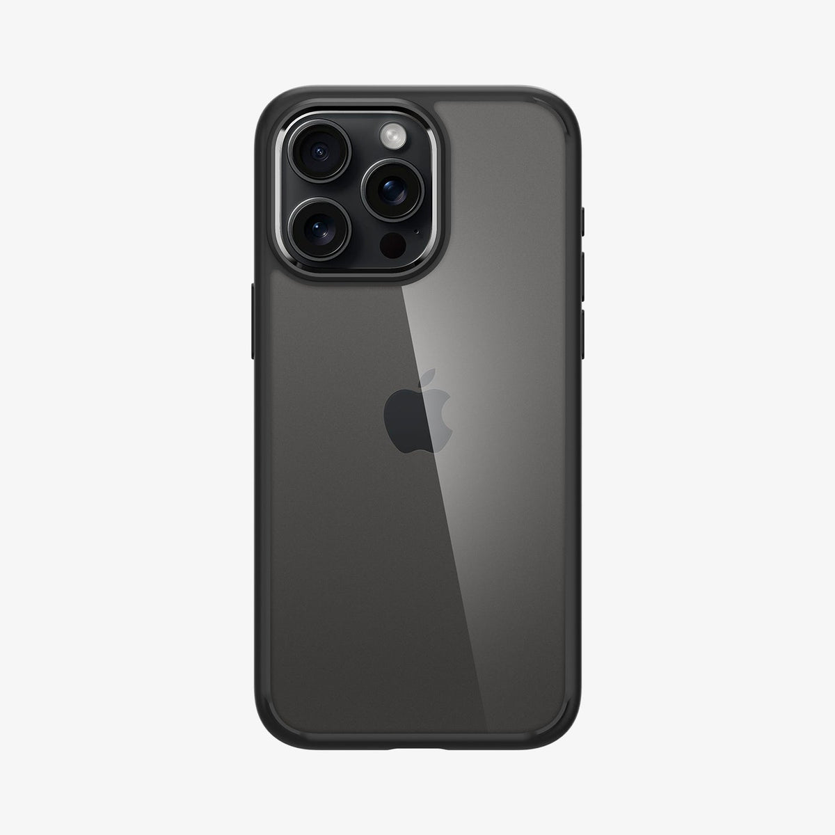ACS06570 - iPhone 15 Pro Max Case Ultra Hybrid in matte black showing the back