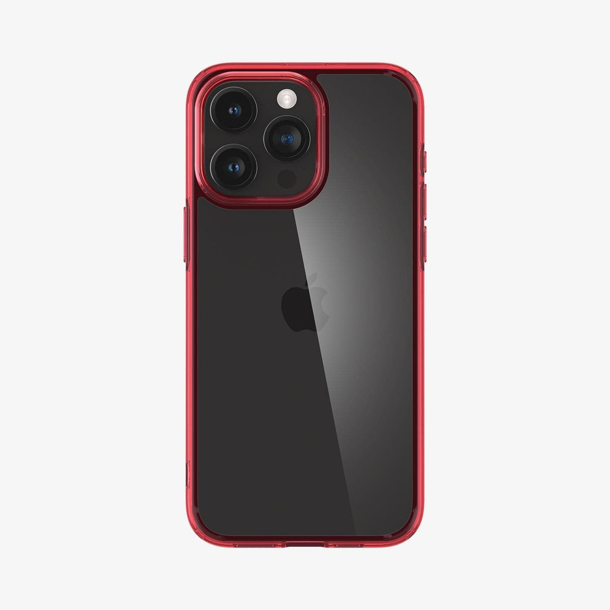 ACS07054 - iPhone 15 Pro Case Ultra Hybrid in deep red showing the back