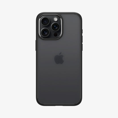 ACS06568 - iPhone 15 Pro Max Case Ultra Hybrid in frost black showing the back