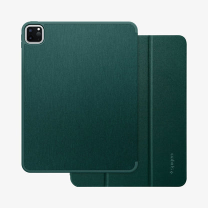 ACS01056 - iPad Pro 11" Case Urban Fit in military green showing the back and front