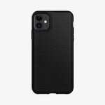 076CS27184 - iPhone 11 Case Liquid Air in matte black showing the back