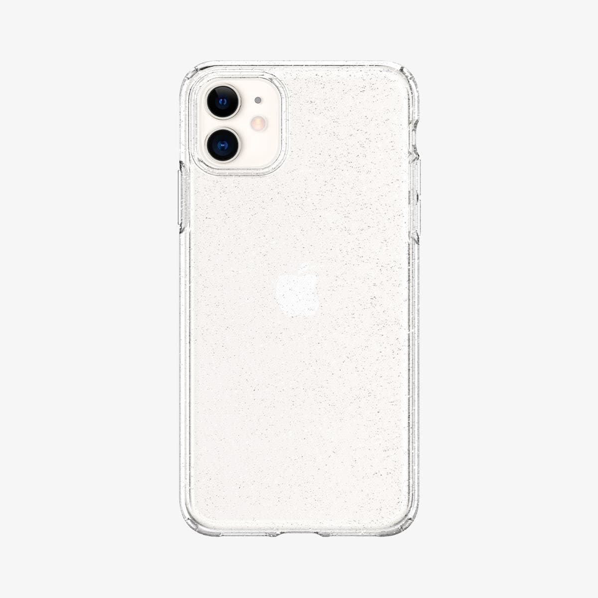 076CS27181 - iPhone 11 Case Liquid Crystal Glitter in crystal quartz showing the back