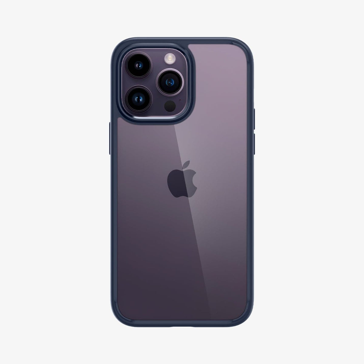ACS04962 - iPhone 14 Pro Case Ultra Hybrid in navy blue showing the back