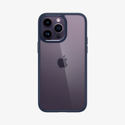 ACS04962 - iPhone 14 Pro Case Ultra Hybrid in navy blue showing the back