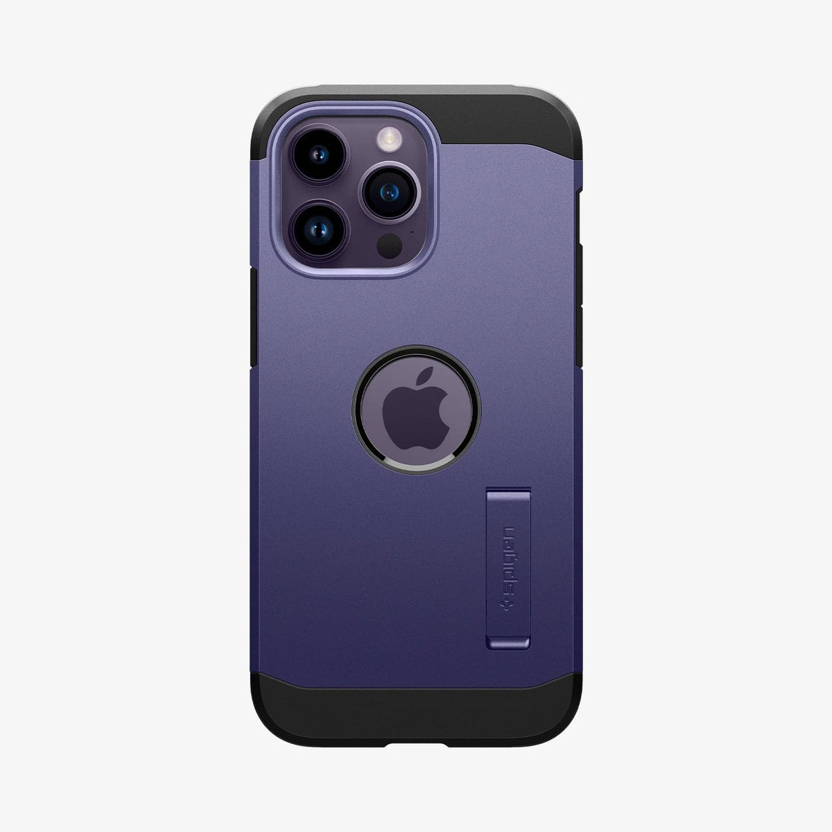 ACS05579 - iPhone 14 Pro Case Tough Armor (MagFit) in deep purple showing the back
