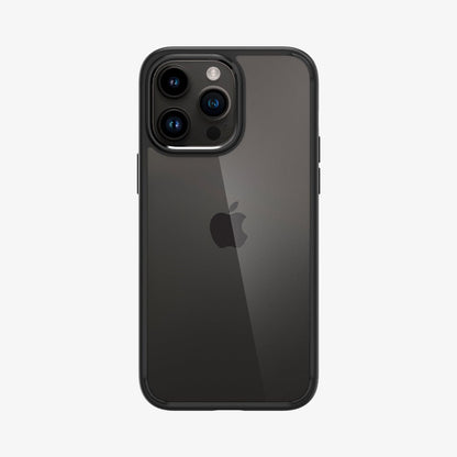 ACS04961 - iPhone 14 Pro Case Ultra Hybrid in matte black showing the back