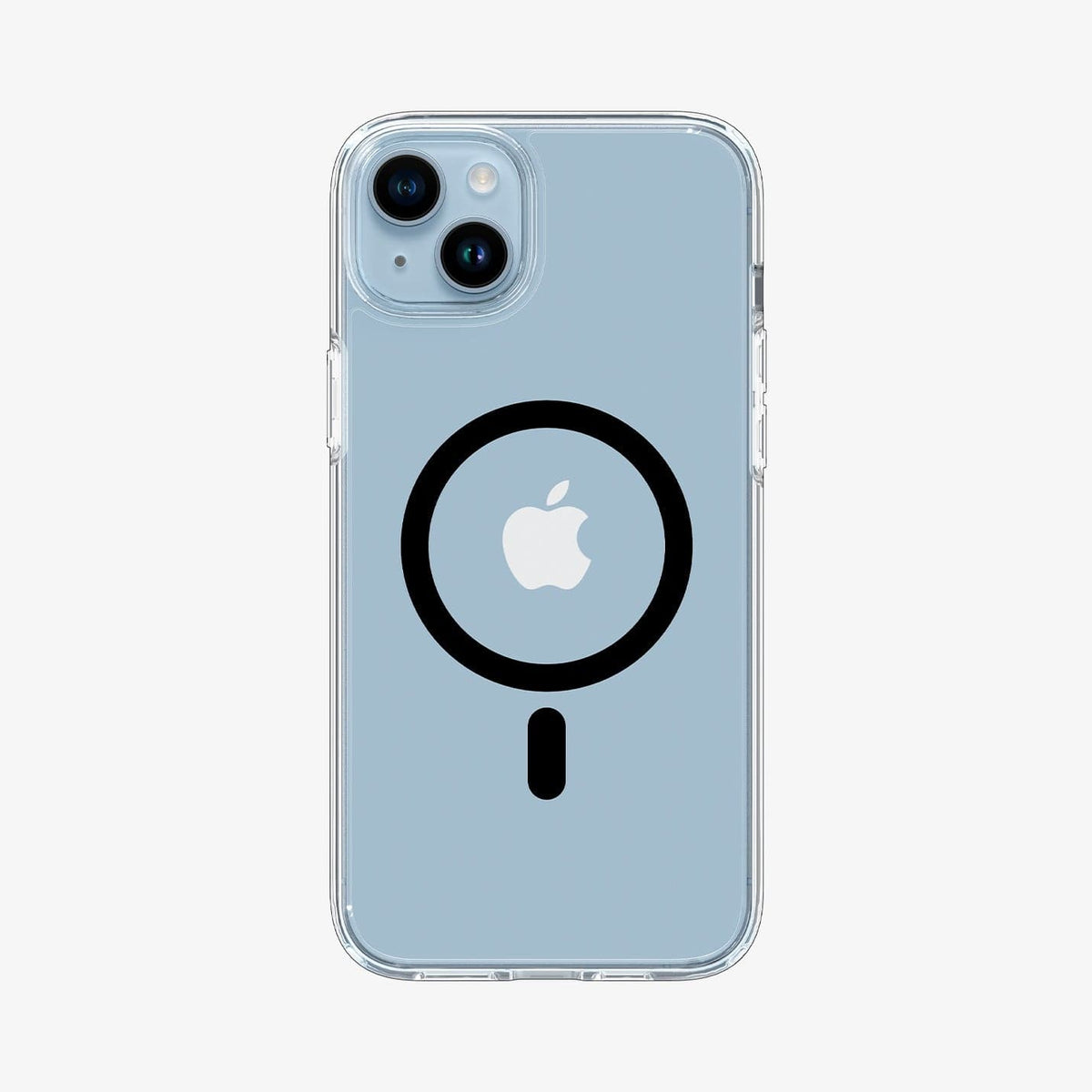 ACS04903 - iPhone 14 Plus Case Ultra Hybrid (MagFit) in black showing the back