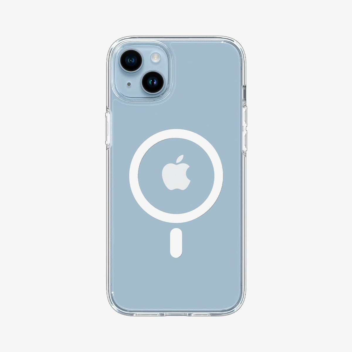ACS05048 - iPhone 14 Case Ultra Hybrid (MagFit) in white showing the back
