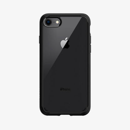 042CS20926 - iPhone 8 Series Ultra Hybrid Case in Black showing the back