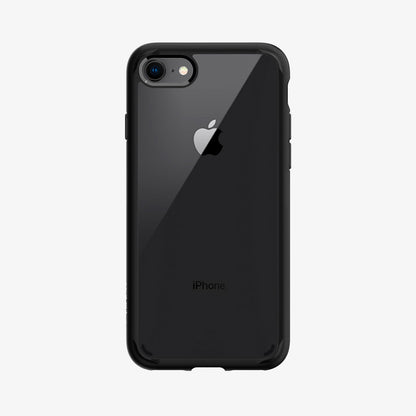 042CS20926 - iPhone SE Ultra Hybrid case in black showing the back