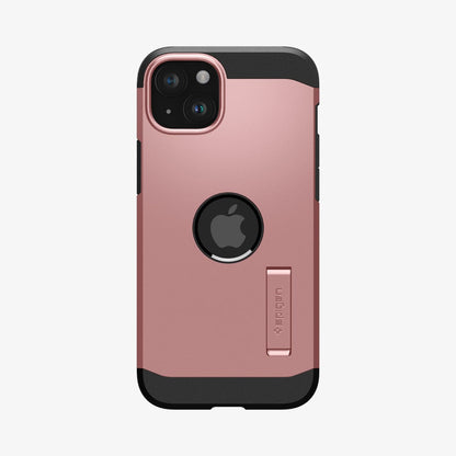 ACS06813 - iPhone 15 Case Tough Armor (MagFit) in rose gold showing the back