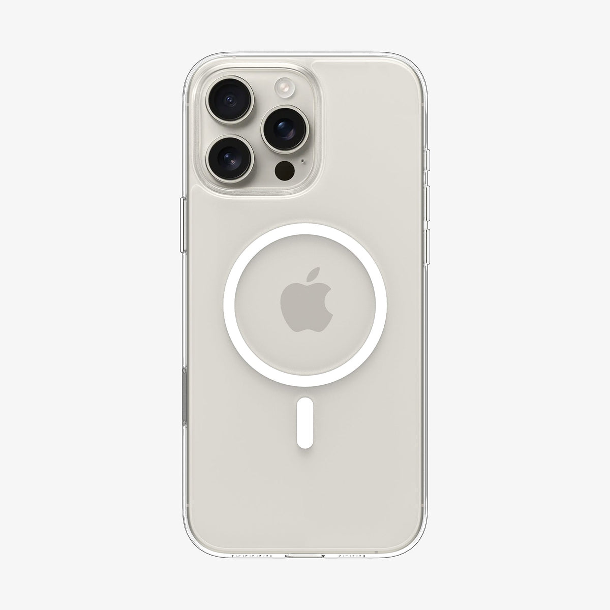 ACS09315 - iPhone 16 Pro Max Case Thin Fit T (MagFit) in clear showing the back