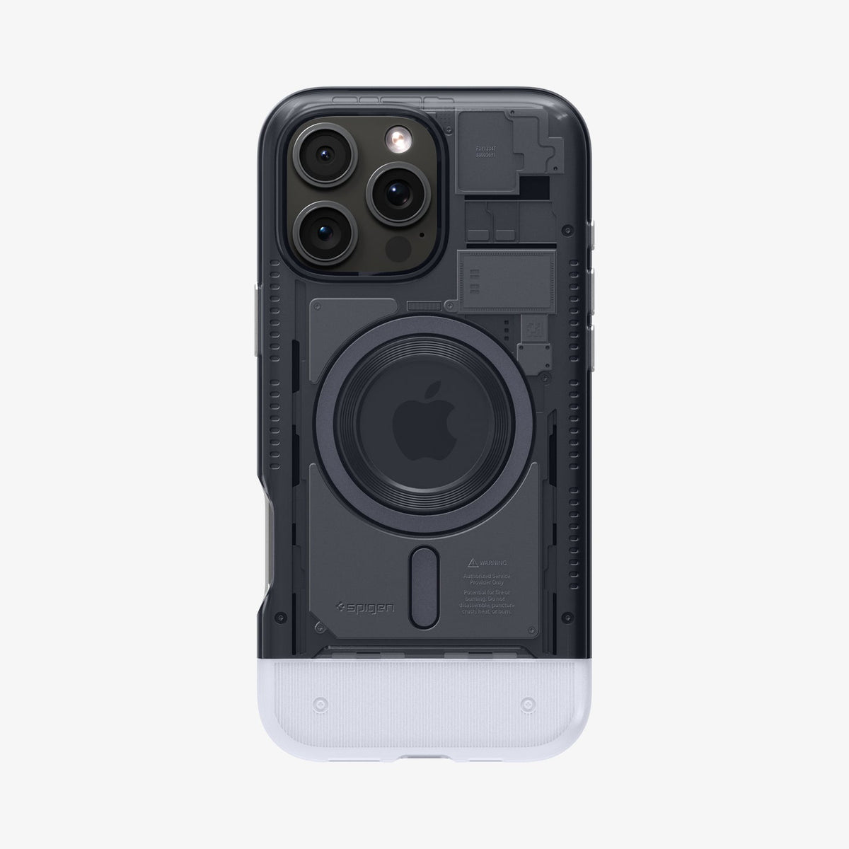 ACS08018 - iPhone 16 Pro Max Case Classic C1 (MagFit) in Graphite showing the back