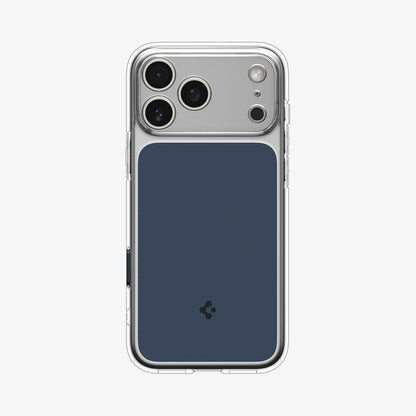ACS10470 - iPhone 17 Pro Ultra Hybrid T (MagFit) in Matte Blue showing the back