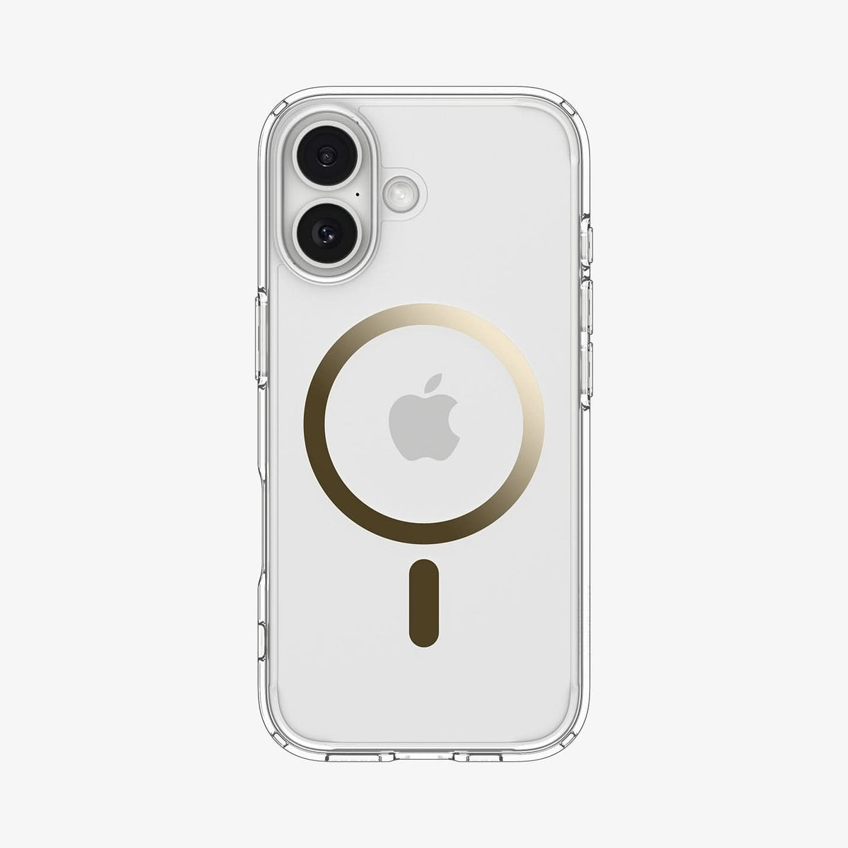 ACS10084 - iPhone 17 Ultra Hybrid (MagFit) in Clear Gold showing the back