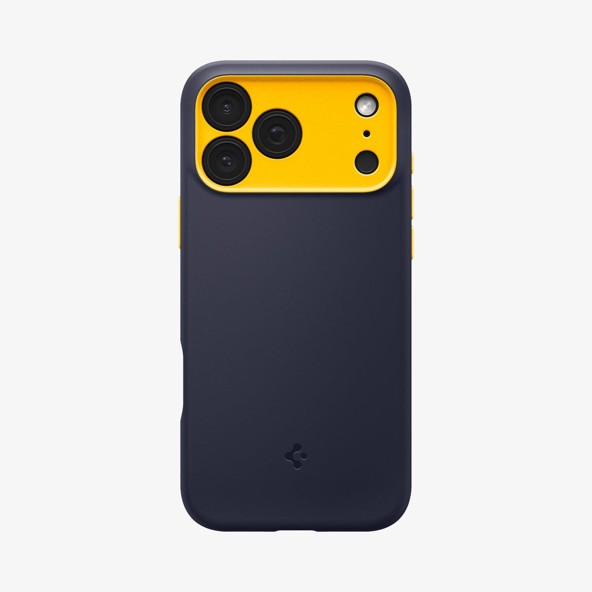 ACS09966 - iPhone 18 Pro / iPhone 17 Pro Nano Pop (Mag Fit) in Blueberry Navy showing a protective case with a smooth back, raised camera area, and contrasting button details
