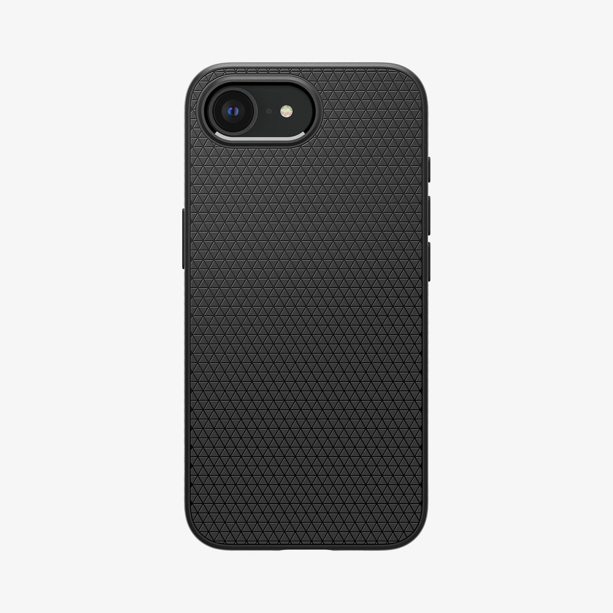 ACS09151 - iPhone 17e Case Liquid Air (MagFit) in Matte Black showing the back