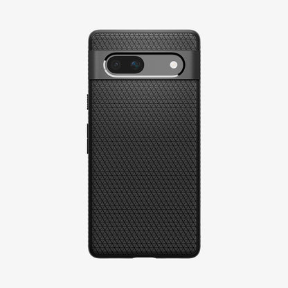 ACS05815 - Pixel 7a Case Liquid Air in matte black showing the back