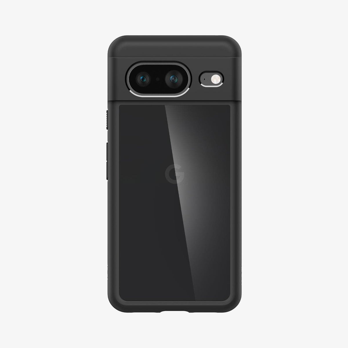 ACS06280 - Pixel 8 Case Ultra Hybrid in matte black showing the back