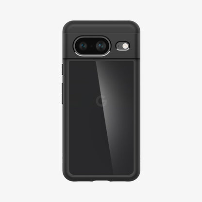 ACS06280 - Pixel 8 Case Ultra Hybrid in matte black showing the back