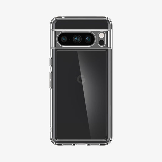 ACS06315 - Pixel 8 Pro Case Ultra Hybrid in crystal clear showing the back