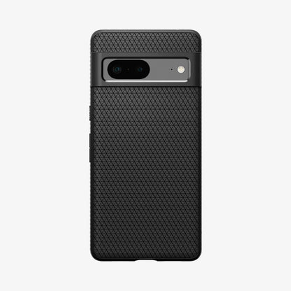 ACS04696 - Pixel 7 Case Liquid Air in matte black showing the back