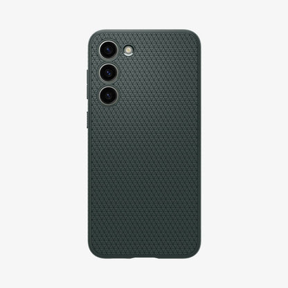 ACS05667 - Galaxy S23 Plus Case Liquid Air in abyss green showing the back