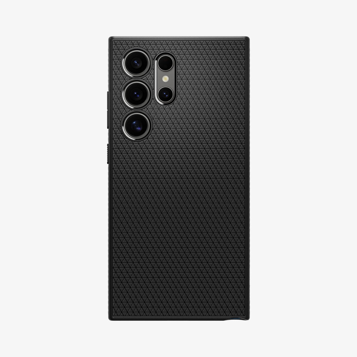 ACS07287 - Galaxy S24 Ultra Case Liquid Air in Matte Black showing the back