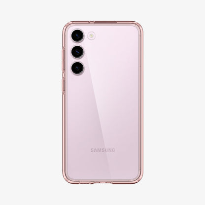 ACS06087 - Galaxy S23 Case Ultra Hybrid in rose crystal showing the back