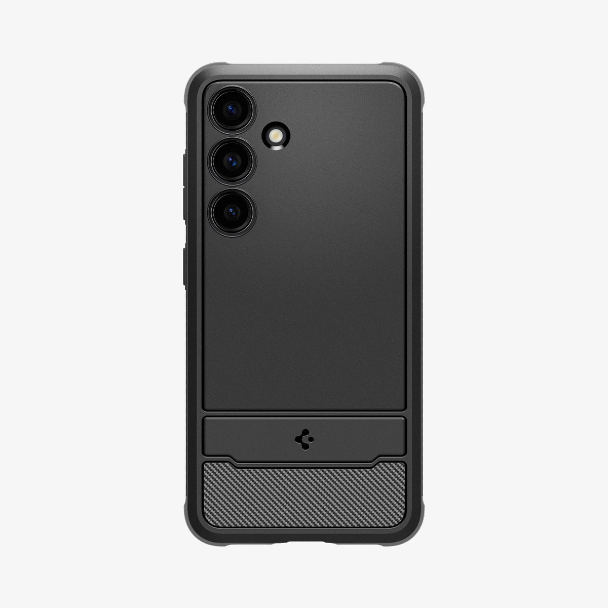 ACS07326 - Galaxy S24 Plus Case Rugged Armor in Matte Black showing the back